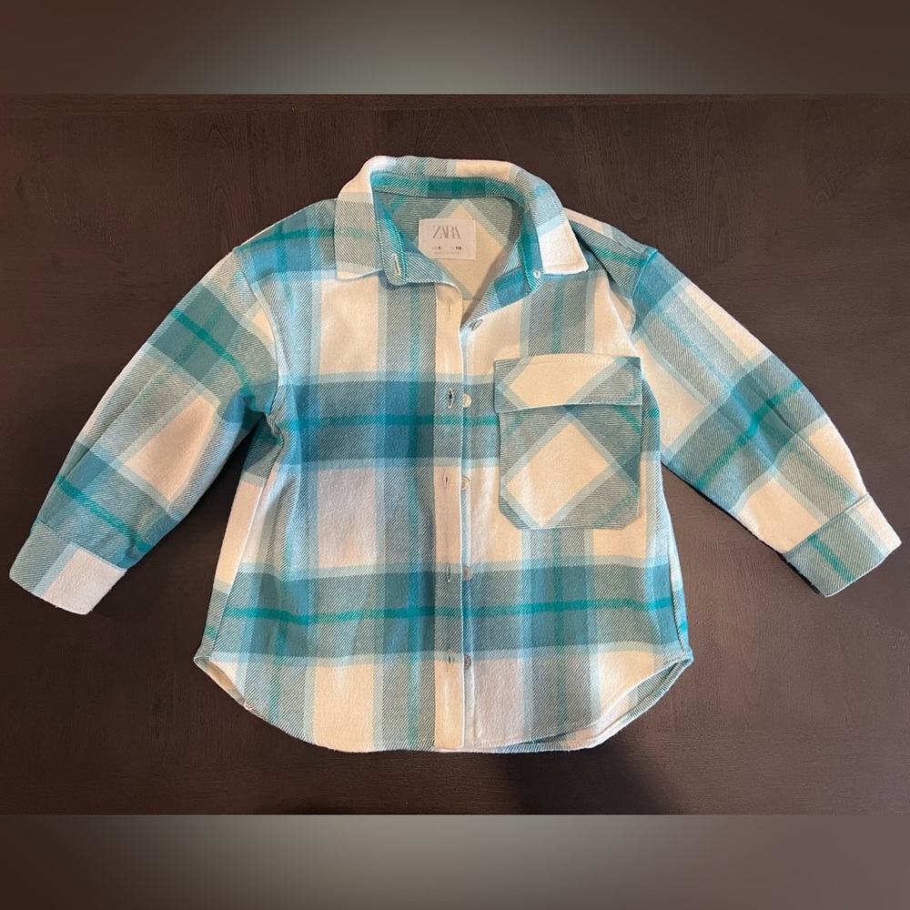 Zara Oversized Plaid Shirt